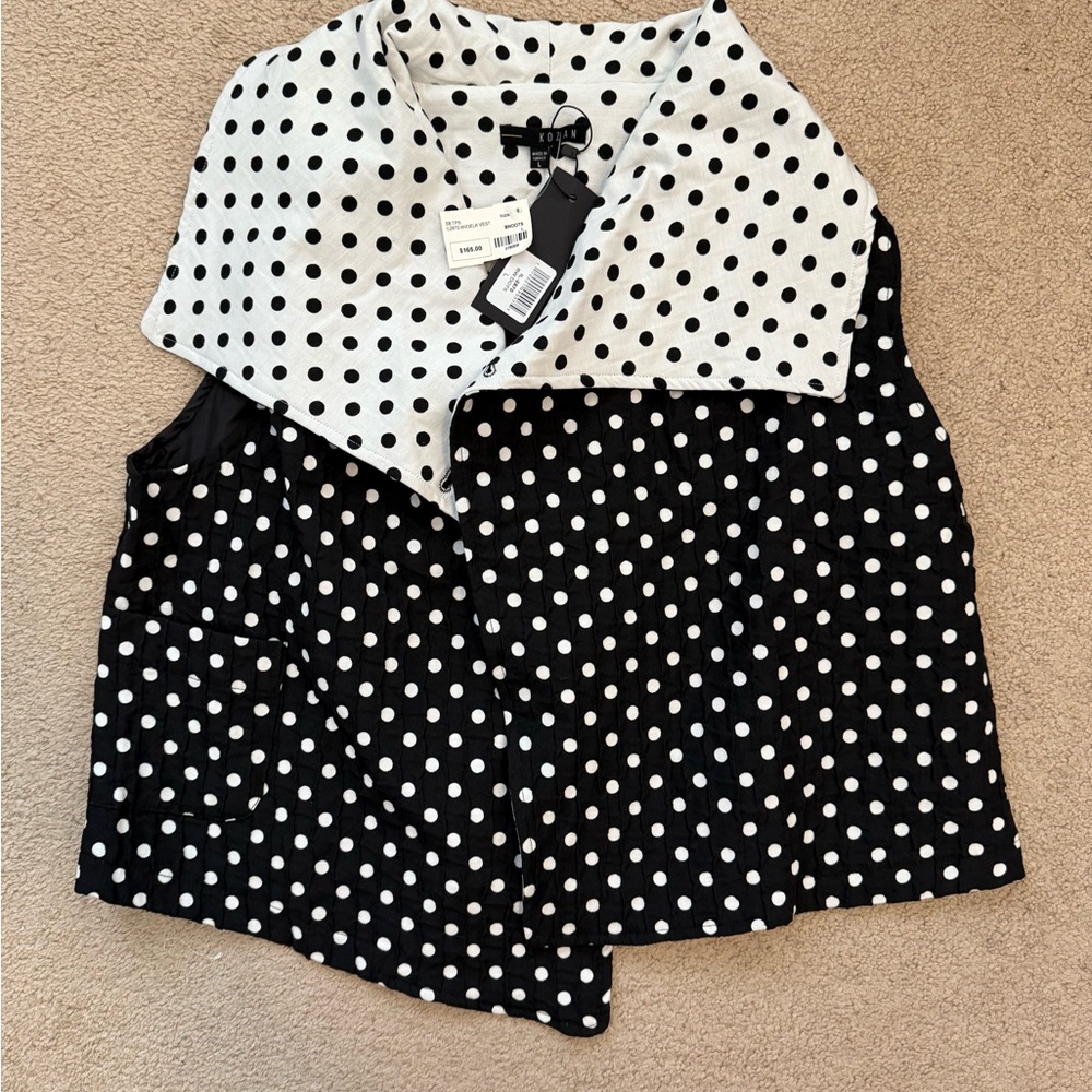 NWT Kozan Polka Dot Vest